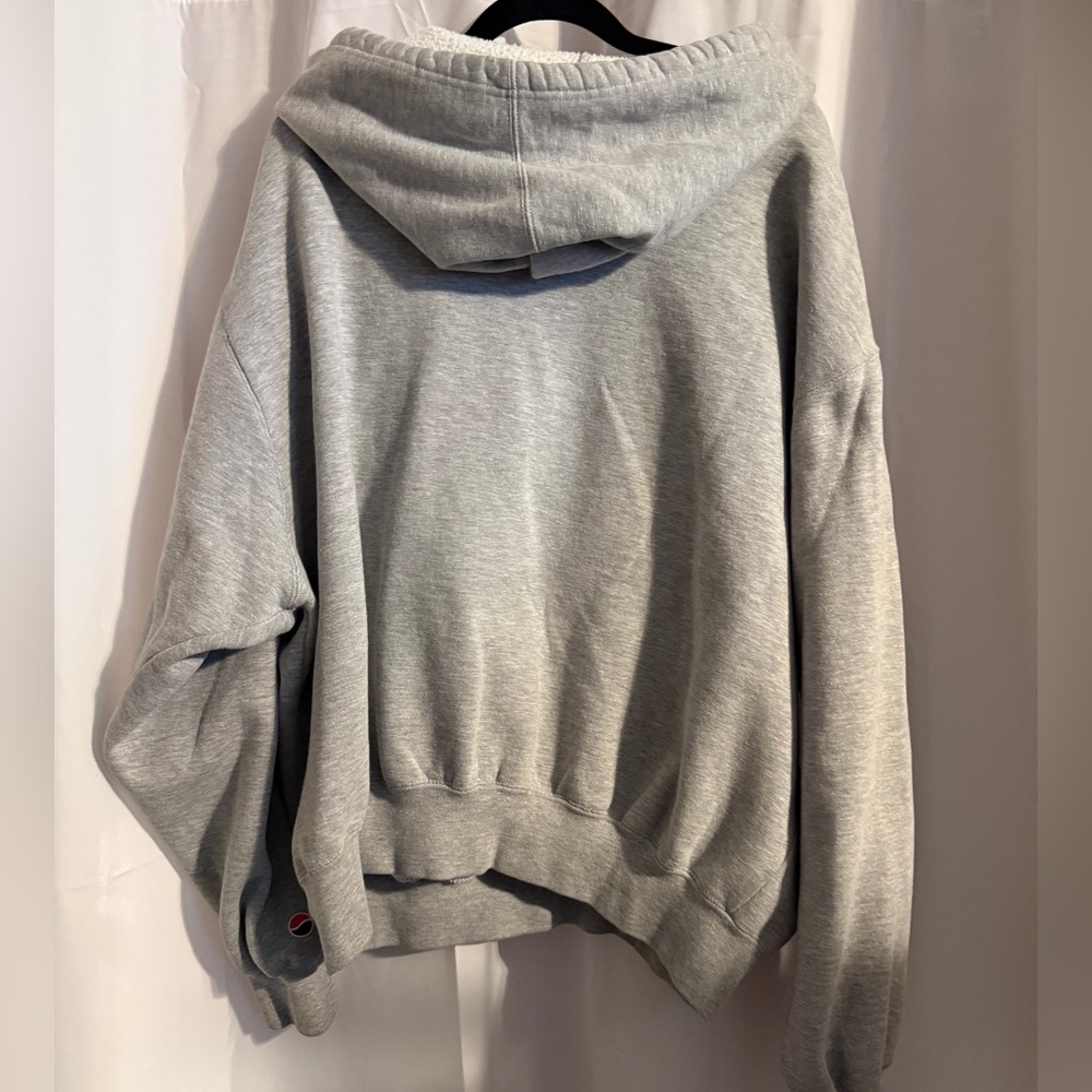Vintage Pepsi Logo Hoodie Sweatshirt Gray XL 90s Made in El Salvador - Picture 6 of 10